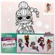 Картина по номерам с красками металлик "L.O.L. Surprise! Mermaids. Neon QT" 40х40 см