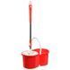 Універсальна швабра з віджимом-центрифугою та відром Easy Mop Кругла Швабра. KH-921 Колір: червоний