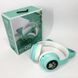 Беспроводные наушники cat ear CAT STN-28 зеленые, Cat Ear наушники с Bluetooth UC-519 и подсветкой