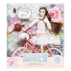 Кукла "Emily" с велосипедом