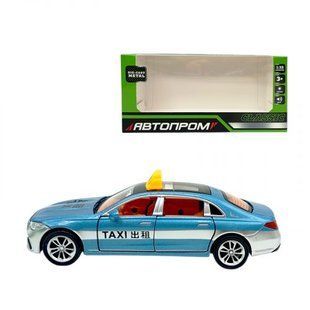 МАШИНА 1:32 Mercedes Benz E300L (TAXI/Такси) (ГОЛУБАЯ)