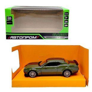 МАШИНА АВТОПРОМ (металлическая) Dodge Challenger (БОЛОТНЫЙ)