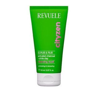 Маска для лица очищающая Revuele Cityzen Scrub & Rub с активированным углем, 150 мл
