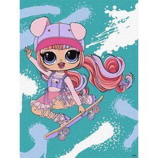 Картина за номерами " L. O. L. Surprise! Tweens Skate Dance Ali Dance" 30х40 см