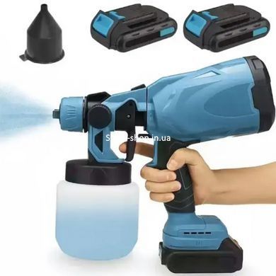 Фарборозпилювач компрессор Krafftec 48V/2Ah, 600 W, 800 мл, Краскопульт TL-259 електричний переносний