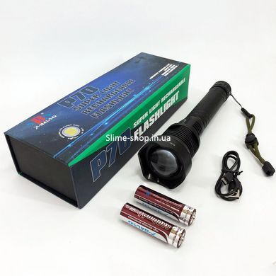 Топ-фонарик фонарик светодиодный аккумуляторний X-Balog BL-X92-P70, Тактический QM-740 походный фонарик