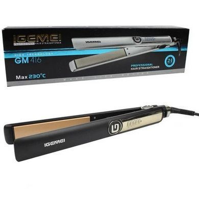 Гребінець праска для волосся Gemei GM-416, Випрямляч плойка праски, Електричний JP-324 праска випрямляч
