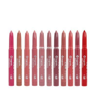 Помада-карандаш для губ водостойкая Bogenia Velvet Waterproof Matte, 002 Ruby