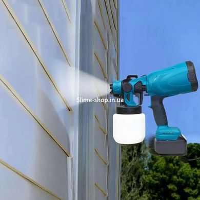 Фарборозпилювач компрессор Krafftec 48V/2Ah, 600 W, 800 мл, Краскопульт TL-259 електричний переносний