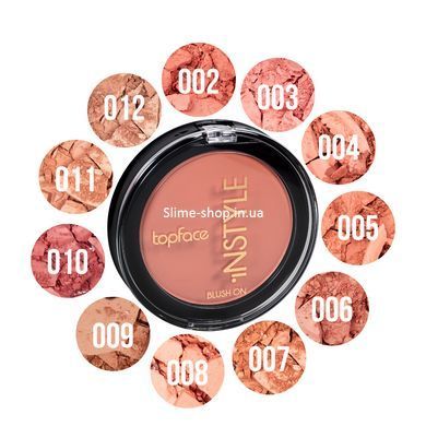 Румяна для лица TopFace InStyle Blush On № 01 № 02