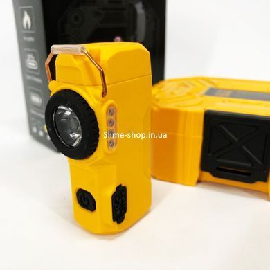Многофункциональный армейский фонарь D50-SMD индикация заряда, зажигалка. UY-410 Цвет: желтый