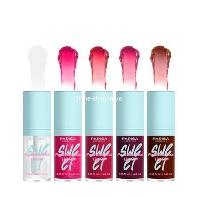 Блиск олія для губ Parisa Cosmetics Sweet LO-105, 01 Прозорий