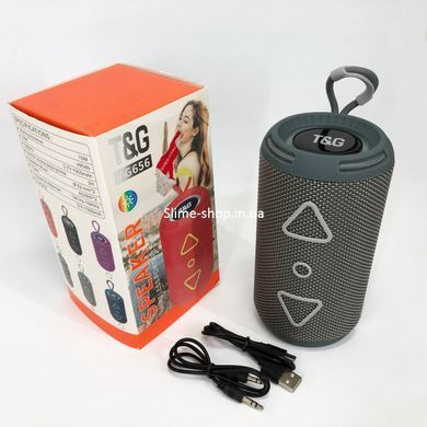 Колонка с входом и микрофоном TG656, Блютуз колонка с ремешком, Беспроводная колонка AM-340 портативная мощная