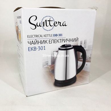 Электрочайник с индикатором включения Suntera EKB-301 1500 Вт, Чайник со свистком, GB-661 Маленький чайник