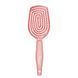 Расчёска для волос массажная продувная Salon Professional с нейлоновой щетиной 98290 SL, Pink Розовая