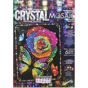 Набор для креативного творчества "CRYSTAL MOSAIC", "Роза с бабочкой"