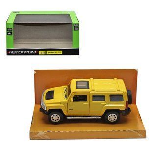 Машинка "Автопром: Hummer" желтая