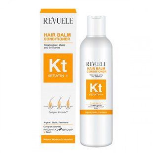 Кондиционер для поврежденных, ломких волос Revuele Keratin+ с кератином, 200 мл