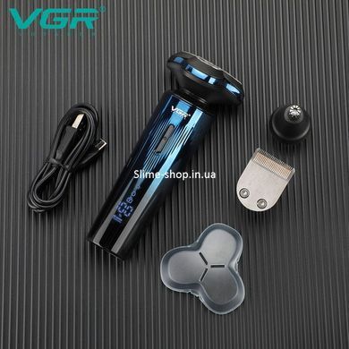 Професійна електробритва бритва для бороди VGR 3 в 1 V-303, Бюджетна машинка для CD-355 стрижки бороди