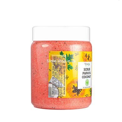 Скраб для обличчя та тіла Top Beauty Papaya Coconut з ароматом папаї та кокосовим маслом 250 мл