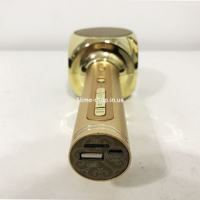 Беспроводной Bluetooth Микрофон для Караоке Микрофон DM Karaoke Y 68 + BT. PV-959 Цвет: золотой