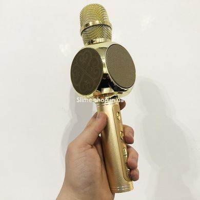 Беспроводной Bluetooth Микрофон для Караоке Микрофон DM Karaoke Y 68 + BT. PV-959 Цвет: золотой