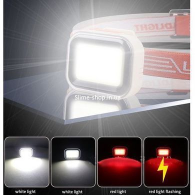 Фонарь на голову для рыбалки CY-2027-B-COB(white+red), Налобная лампа, LG-181 Налобный прожектор