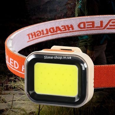 Фонарь на голову для рыбалки CY-2027-B-COB(white+red), Налобная лампа, LG-181 Налобный прожектор
