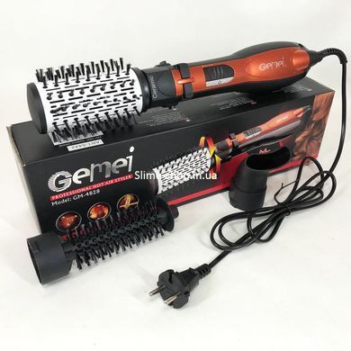 Фен для красивого укладання волосся Gemei Gm-4828, Фен-гребінець, Сучасний фен VE-343 для волосся