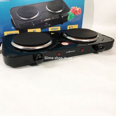 Плита електрична переносна двоконфорочна настільна Sea Breeze SB-064 JS-573 2000 Вт