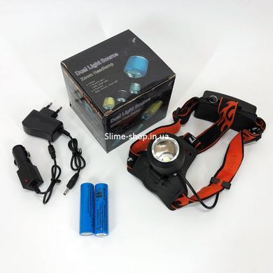 Led фонарь налобный аккумуляторный 1000лм POLICE BL-2199-T6, Фонарик на голову ZA-978 на батарейках
