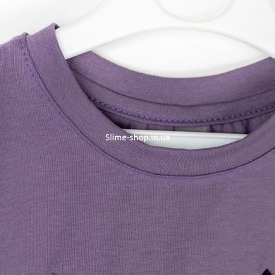 Комплект футболка та шорти з вишивкою Purple Dexters