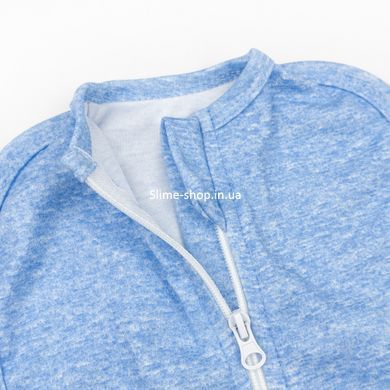 Европелюшка для малышей из интерлока 0-3м Melange is blue