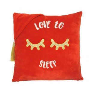 Плюшевая подушка "Love to sleep"