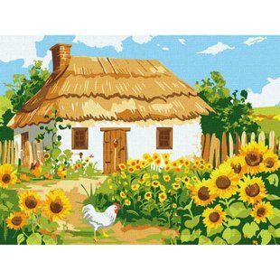 Картина по номерах "Рідний будиночок" 30х40 см