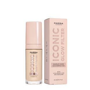 Тональная основа для лица Parisa Cosmetics с эффектом сияния кожи 20 мл , 601 Porcelain glow Фарфоровая