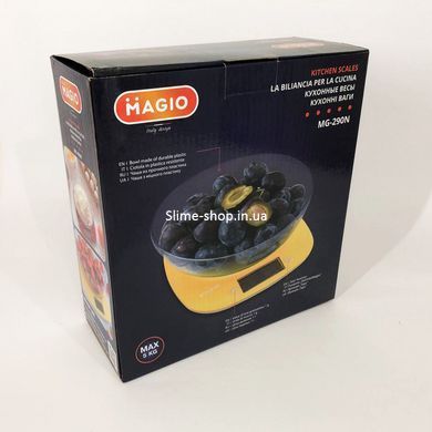 Весы кухонные MAGIO MG-290, весы кухонные со съемной чашей, электронные весы для продуктов. KD-891 Цвет: желтый