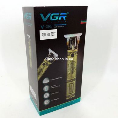 Електрична машинка з насадкою для бороди VGR V-085, Чоловічий набір для стрижки IO-201 бездротового волосся