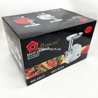 Мясорубка настольная профессиональная Domotec MS-2017 2500 Вт, Электромясорубки для дома UA-780 для бара
