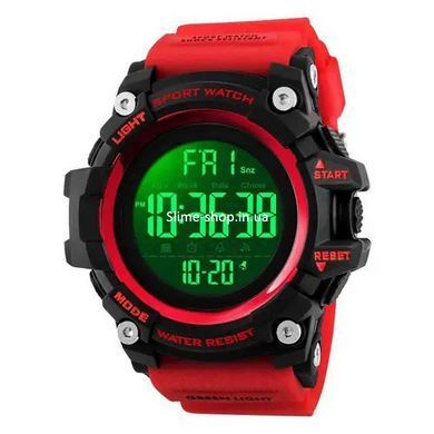 Фирменные спортивные часы SKMEI 1384RD, Оригинальные мужские часы, Военные часы RY-950 с батарейкой