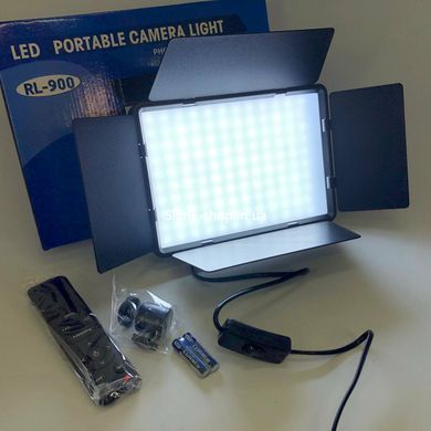 Видеосвет LED для профессиональной съемки RL-900, Светодиодная лампа для фото, EK-377 Блогерский свет