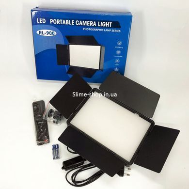Видеосвет LED для профессиональной съемки RL-900, Светодиодная лампа для фото, EK-377 Блогерский свет