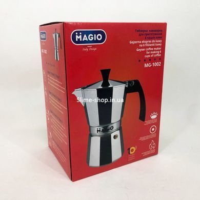 Гейзерная турка для кофе Magio MG-1002 300 мл, Гейзерная кофеварка, Гейзерная кофеварка EV-857 из нержавейки