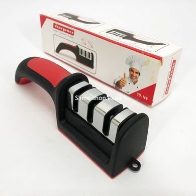 Профессиональная Ручная Точилка для ножей 3 уровня заточки Fast AS-955 Sharpener RS-168