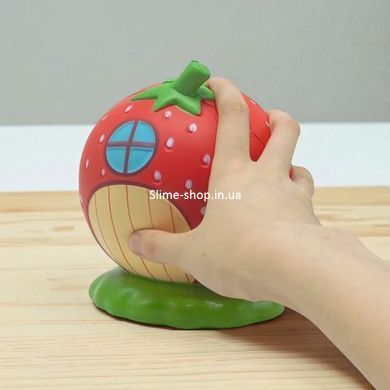 Іграшка-антистрес з ароматом Squishy Полуничний будиночок-ЧЕРВОНИЙ