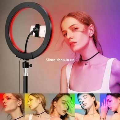 Кольцевая лампа tiktok RGB LED RING MJ26, Световое кольцо для телефона, Кольцевая лампа XI-544 для съемки