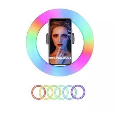 Кольцевая лампа tiktok RGB LED RING MJ26, Световое кольцо для телефона, Кольцевая лампа XI-544 для съемки