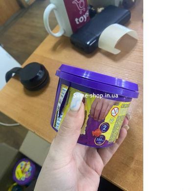 Уценка. Кинетический песок "KidSand", фиолетовый, KS-01-03, 350 г треснутый
