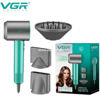 Фен професійний VGR V-440. GZ-325 Колір: зелений