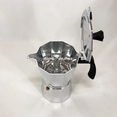 Гейзерная турка для кофе Magio MG-1002 300 мл, Гейзерная кофеварка, Гейзерная кофеварка EV-857 из нержавейки